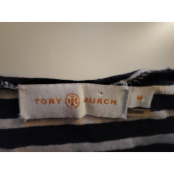 Tory Burch Callan Striped L/S Dress, Size M (no belt included) - Picture 3 of 5